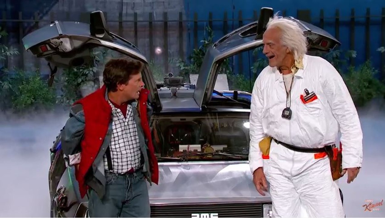 Marty McFly et Doc Brown dans Retour Vers le Futur 4 (sketch)