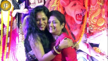 BAPPA LAHIRI,SUMONA & KAVITA KAUHIK ATTEND MAHASAPTAMI DURGA PUJA
