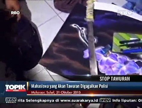 Hendak Tawuran, 21 Mahasiswa di Makassar Diamankan Polisi