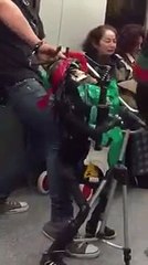 Skeleton Puppet On The Subway Sings Guns and Roses-by Funny Videos Collection