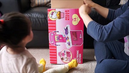 Hello Kitty Mini Electronic Kitchen Unboxing with Learning