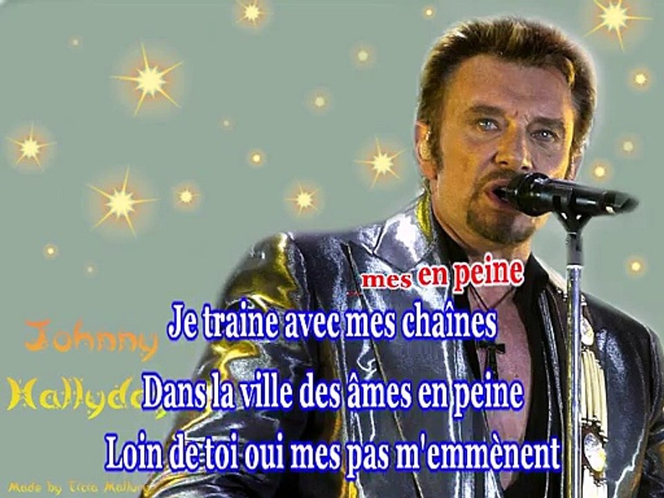 Johnny Hallyday  Dans la ville des âmes en peine
