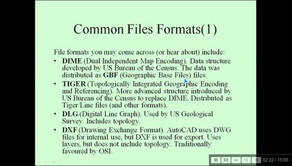 GIS-DATABASE MANAGEMENT SYSTEMS