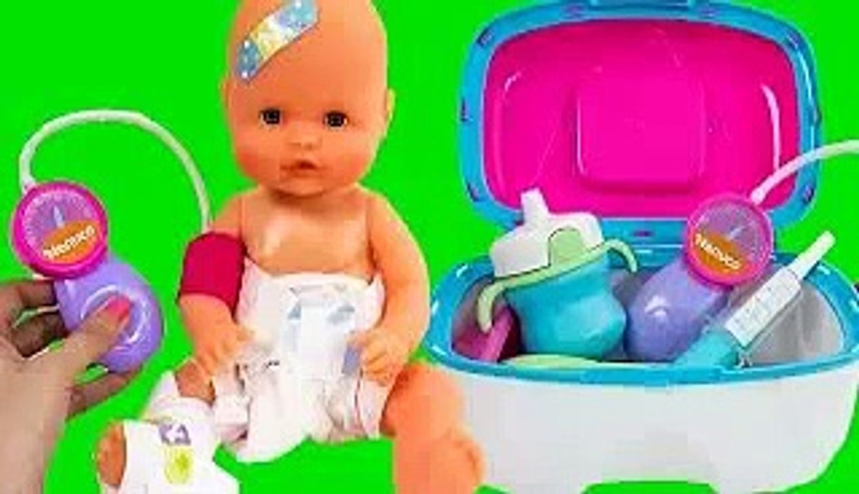 Nenuco Baby Doll Doctors Bag & Kit Playset Medical Case For Kids Baby Goes To Hospital To