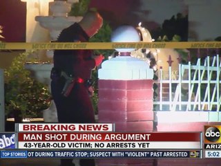 Man shot during argument in South Phoenix