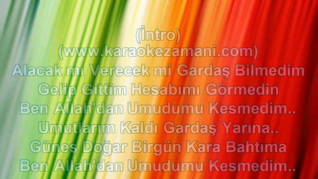 Nihat Doğan - Zoruna Mı Gitti - 2007 TÜRKÇE KARAOKE