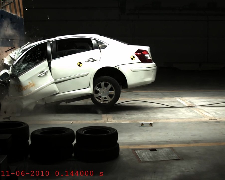 Frontal Crash 120 kmph high speed video