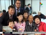 Familias separadas por guerra en Corea se reencuentran