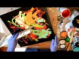 Abstract Art Painting Acrylic Circle Techniques hot colors