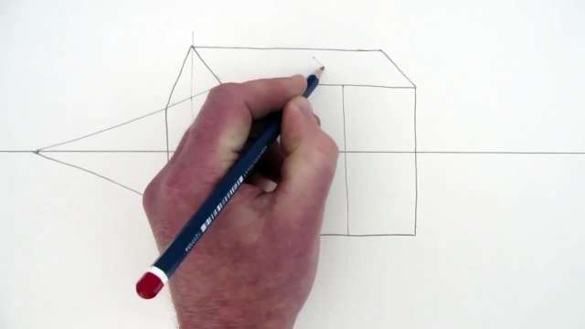 How to Draw a House in One Point Perspective: Narrated