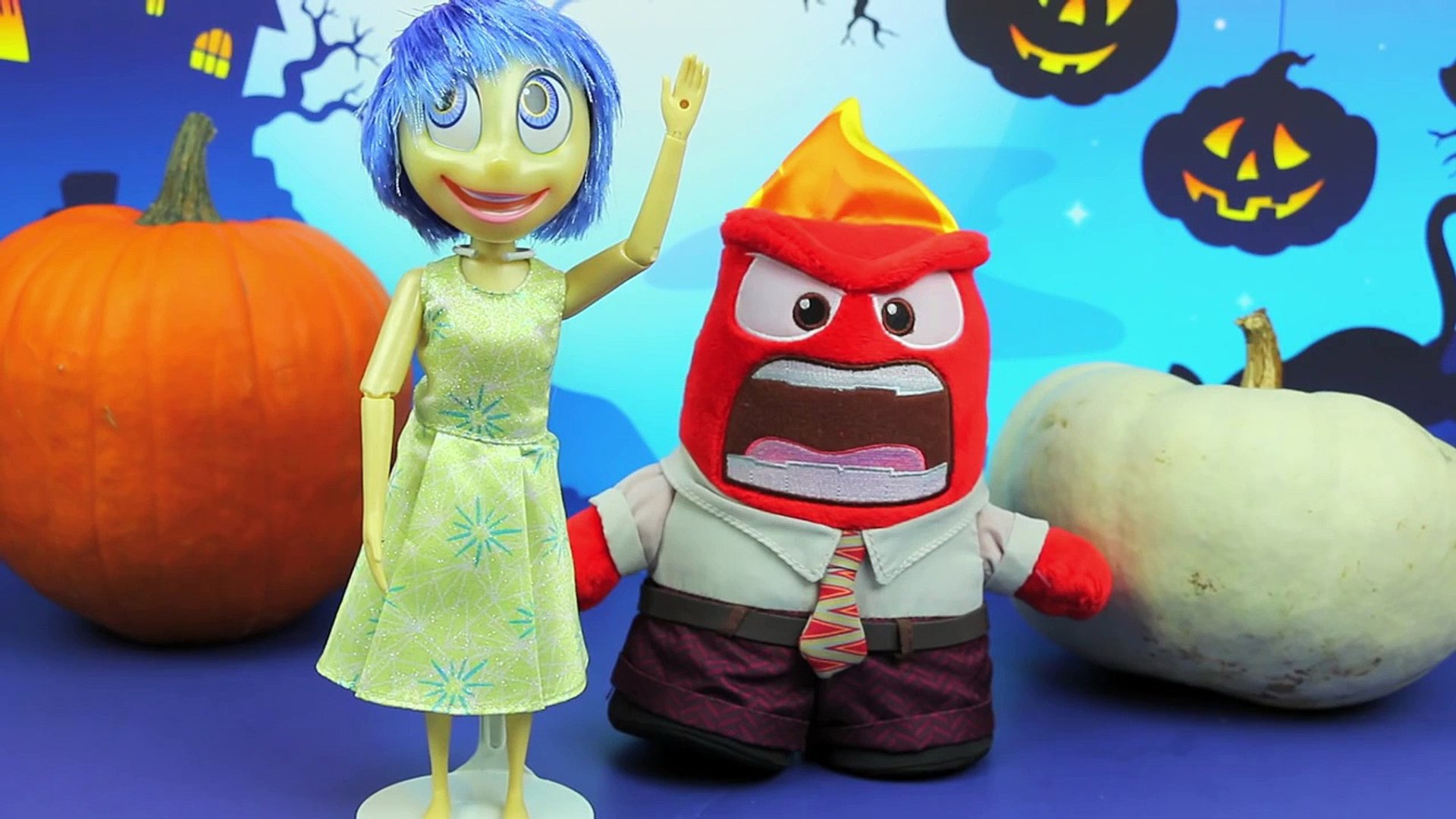 ⁣Joy & Anger Pumpkin Makeovers from the Inside Out Movie. DisneyToysFan.