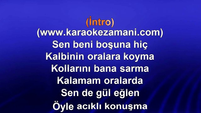 Nil Karaibrahimgil - Kanatlarım Var Ruhumda - 2014 TÜRKÇE KARAOKE