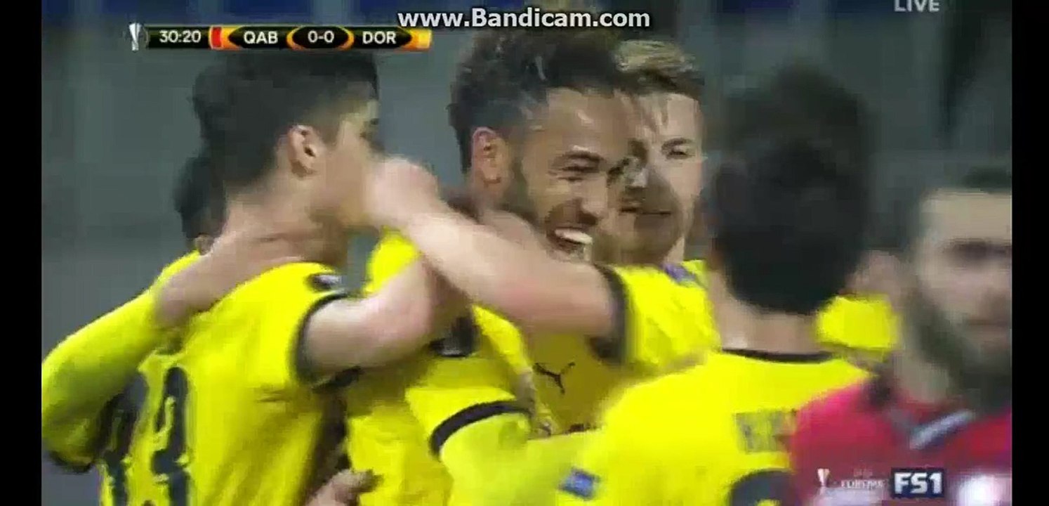 Aubameyang Super Goal - Qabala 0-1 Borussia Dortmund - Europa League - 22.10.2015