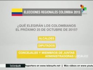 Inforgrafía: elecciones regionales Colombia 2015