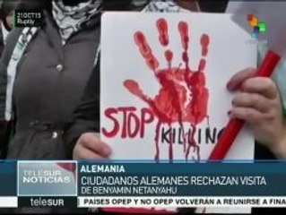 Alemania: cinco detenidos en protesta contra visita de Netanyahu