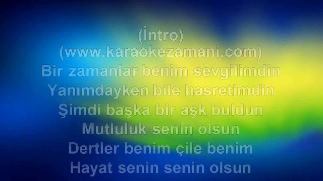 Nilüfer - Dertler Benim Olsun - (2012) TÜRKÇE KARAOKE
