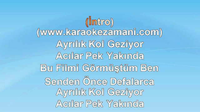 Nilüfer - Son Perde - (Feat. Emre Aydın) - (2013) TÜRKÇE KARAOKE