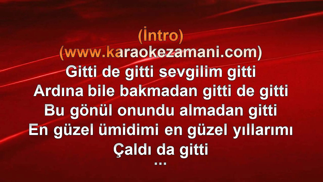 Nükhet Duru - Gitti de Gitti - (2012 TÜRKÇE KARAOKE
