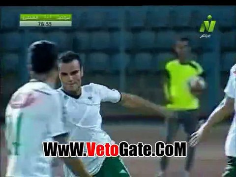 احمد جمعه يتقدم بالهدف الثانى للمصرى فى مرمى بتروجت