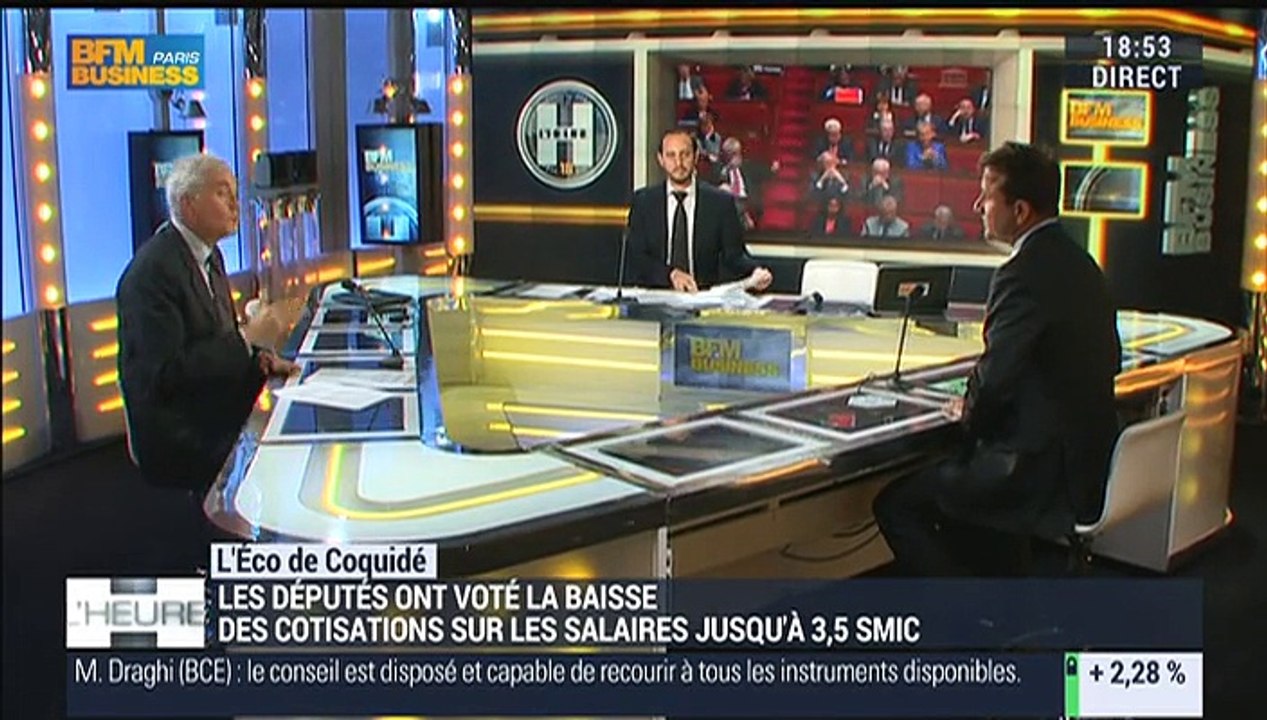 Patrick Coquidé: Les députés ont voté la baisse des cotisations sur les salaires jusqu'à 3,5 Smic - 22/10