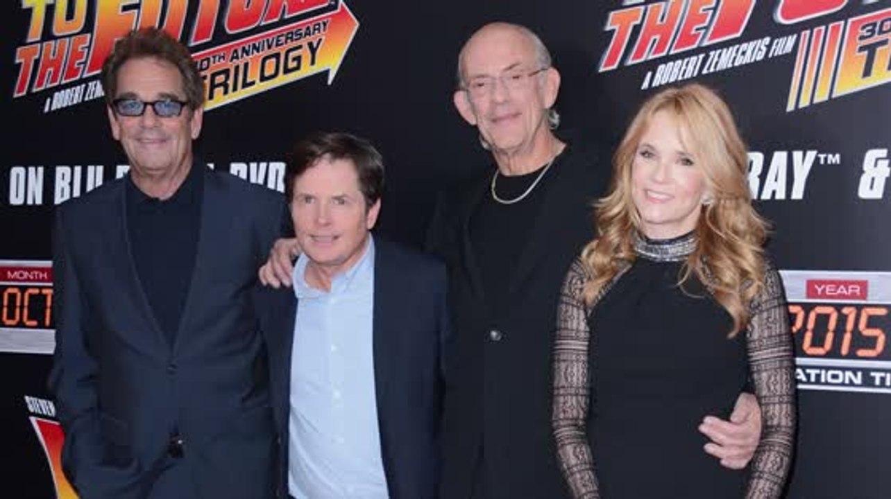 Michael J Fox feiert den Zurück In Die Zukunft II Tag