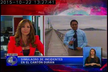 Simulacro de incidentes en el cantón Durán