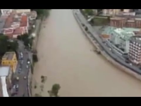 Benevento - Maltempo, sorvolo in elicottero delle zone alluvionate (22.10.15)