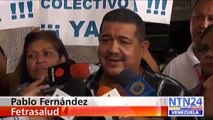 Protesta de trabajadores y sindicalistas de los distintos hospitales de Caracas