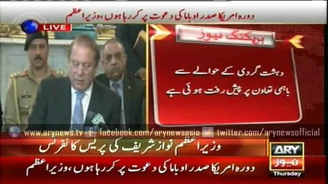 US Secy of State given evidences of Indian sponsored terrorism in Pakistan, says Sharif