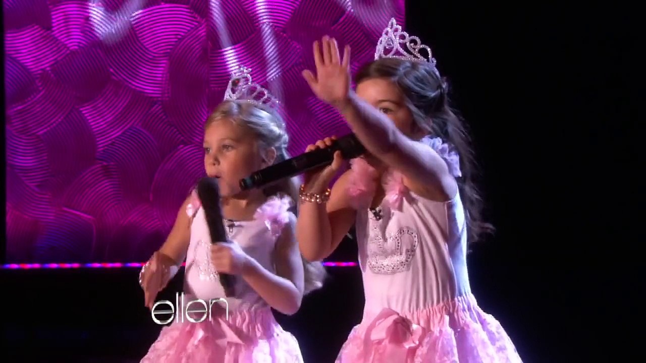 Sophia Grace and Rosie Sing Rolling in the Deep