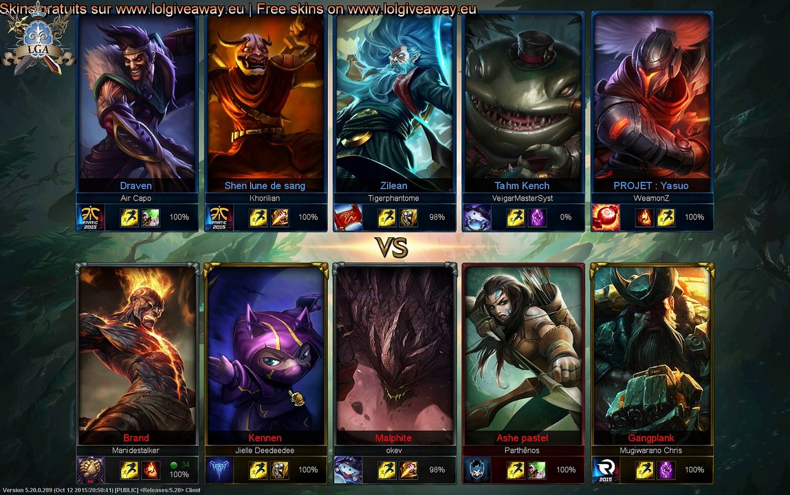 LolGiveAway Live (REPLAY) (2015-10-22 23:11:09 - 2015-10-23 05:32:03)