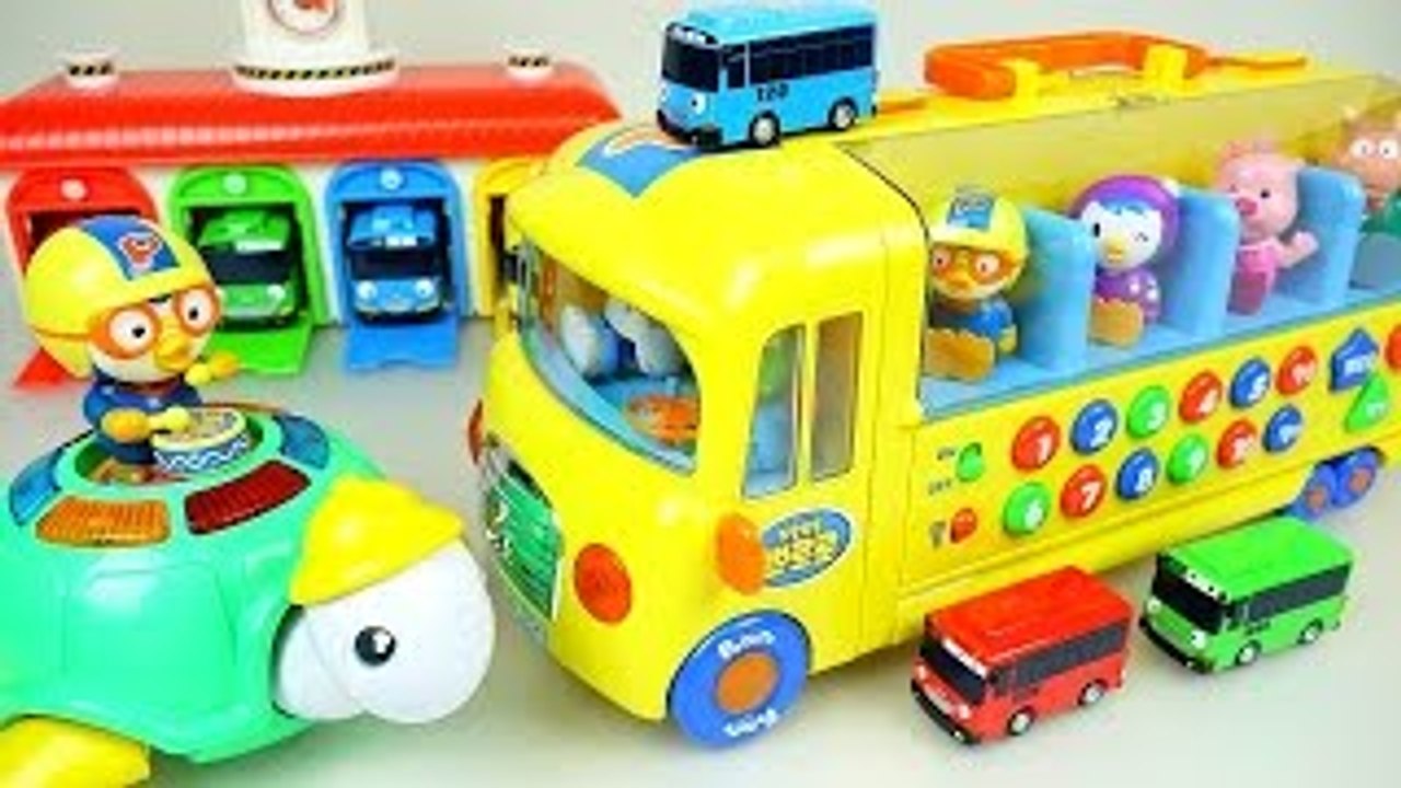 Pororo Bus Turtle & Tayo 뽀로로 타요 버스 거북이 장난감 Poro...