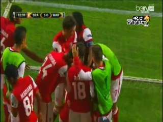 هدف وبكاء أحمد حسن كوكا العالمي لاعب سبورتنج براجا في شباك مارسيليا في الدوري الاوروبي 22/10/2015