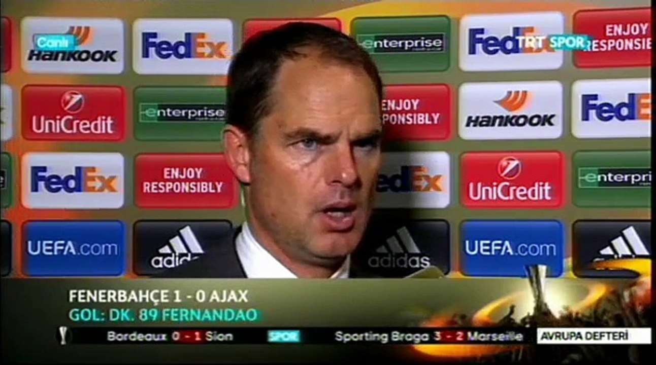 De Boer: "Şans..."
