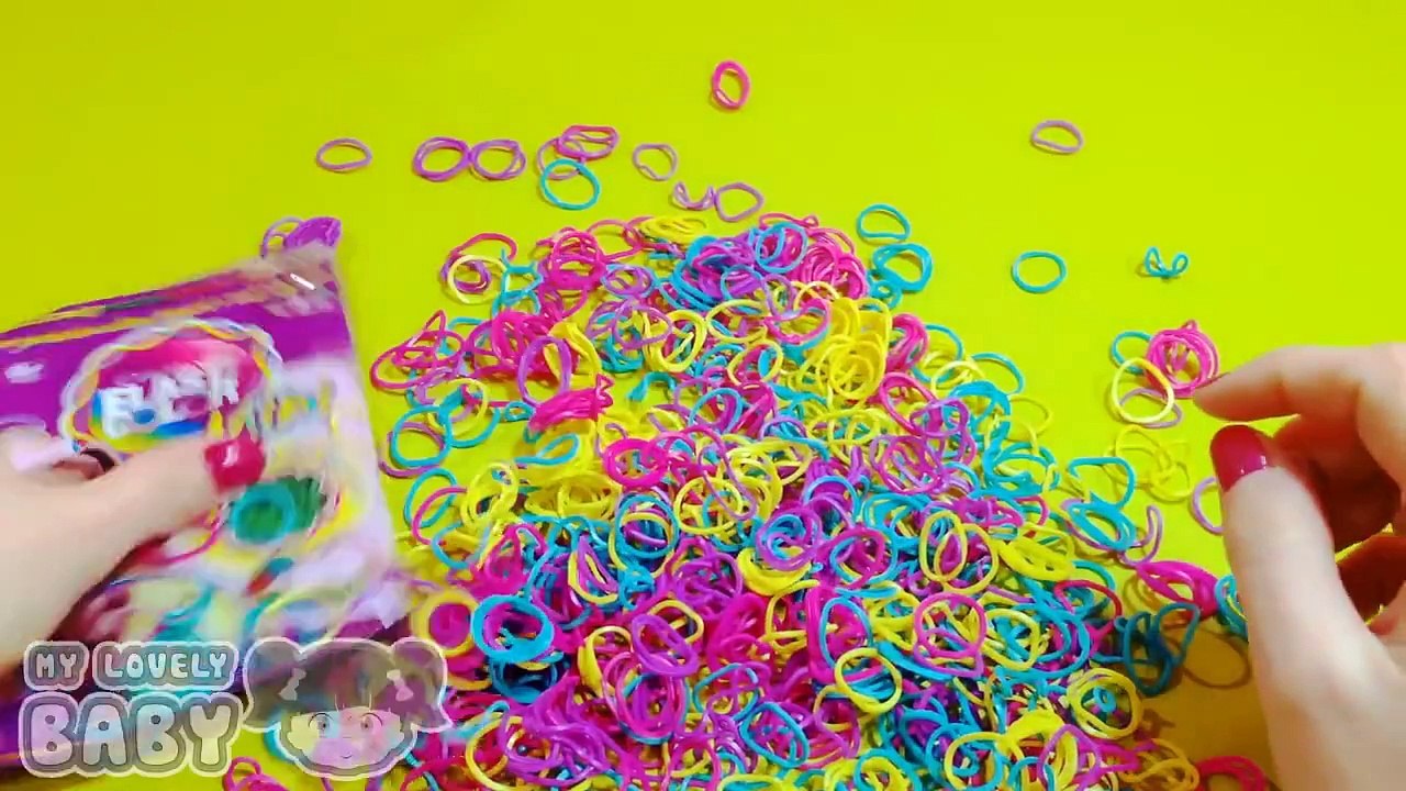 New Learn Colors with Elastics! Funny Learning Colours!