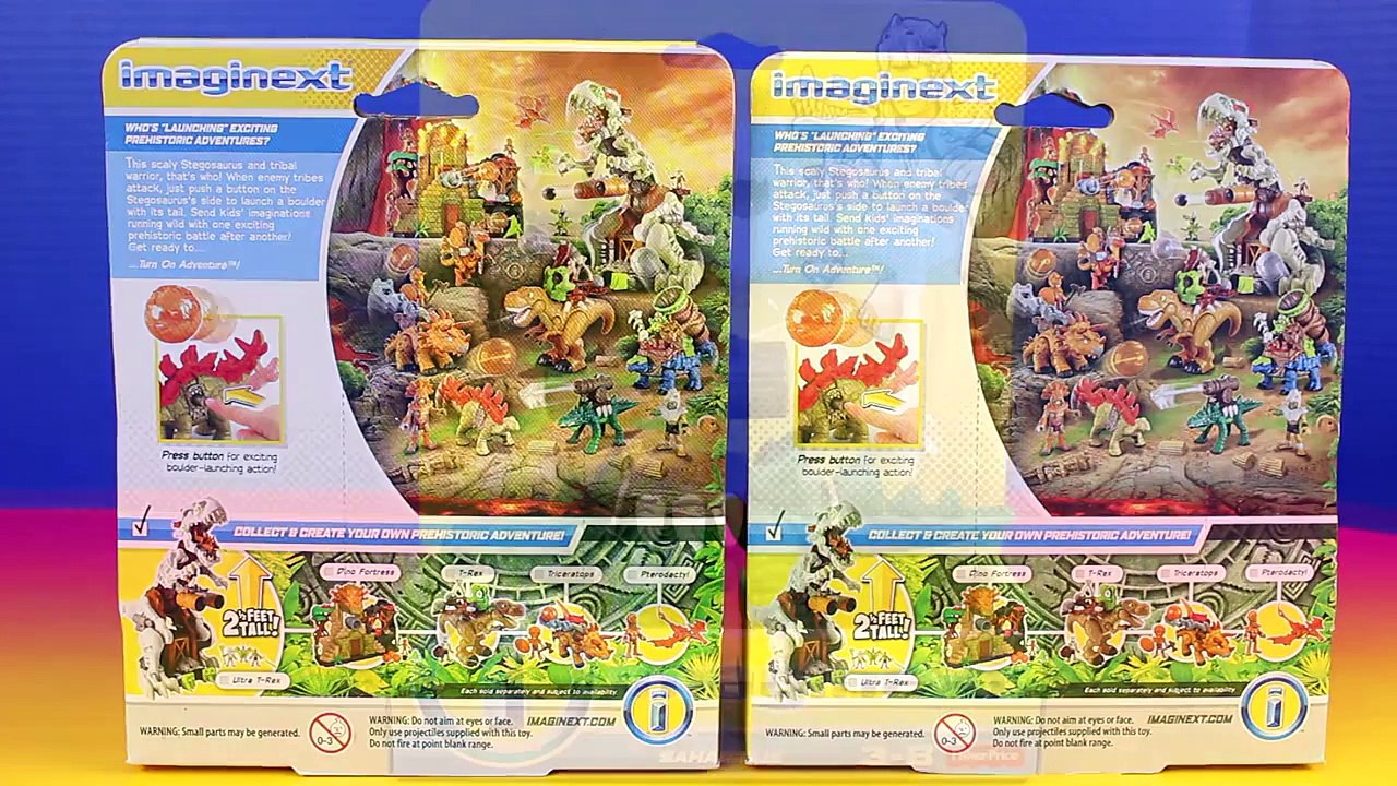 imaginext Dinosaur Wars Episode 1 Fisher Price Dino Triceratops T Rex Stegosaurus Plastic