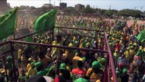 Tanzanian presidential hopeful Magufuli addresses rally