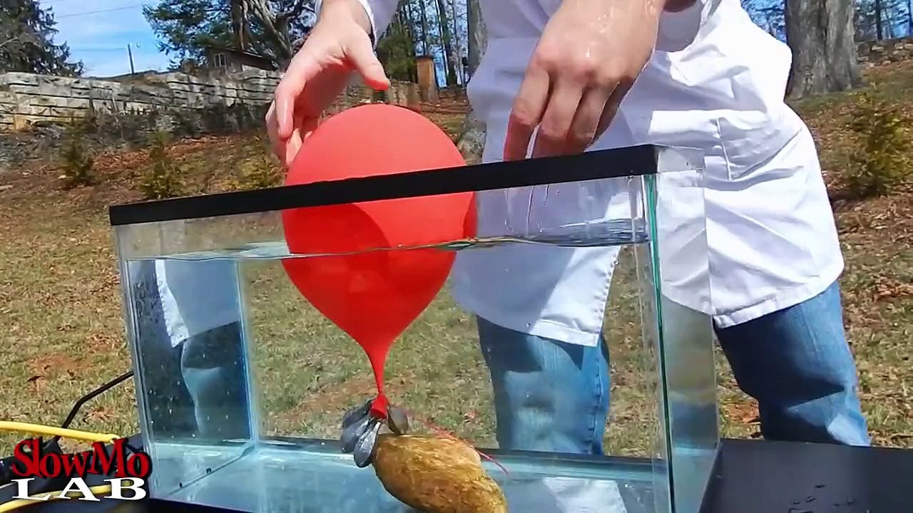 Balloon Popping Underwater (in Super Slow Motion!)