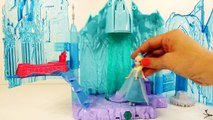 Frozen Elsa's Ice Lightup Palace Featuring Olaf Play Doh Bed Toys Review by Disney Cars Toy Club