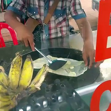 Cambodia Street Food Banana Chocolate Pancake l Street Food Cambodia l Best Cambodia Street Food