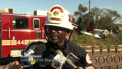 Plane crashes straight into Compton