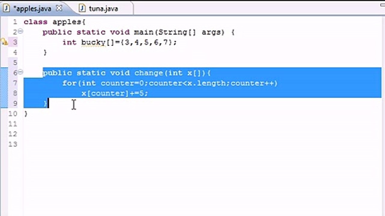 Java Level 1 Tutorial - 32 - Arrays in Methods - Sumeet Khan