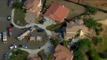 Plane Crashes Near Gillespie Field - RAW VIDEO - Sep 3, 2015