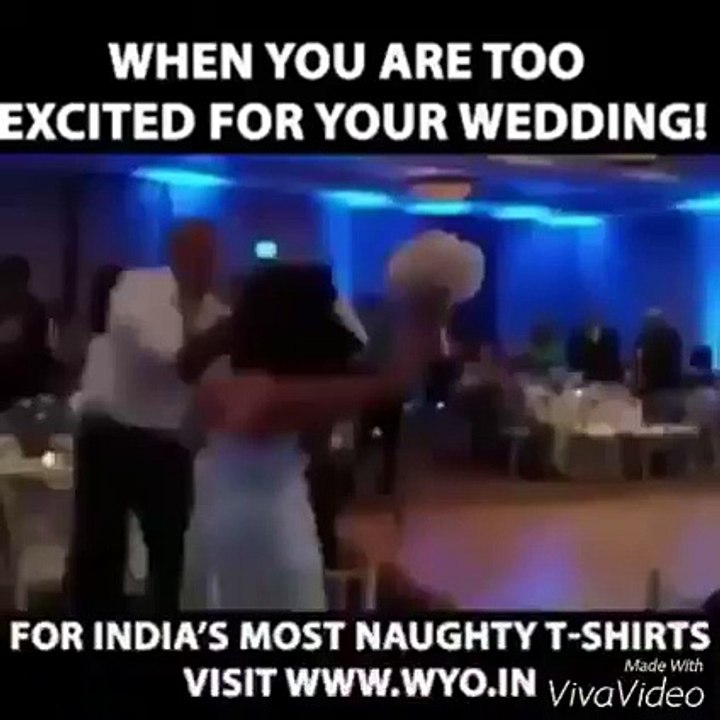 When you are too Excited for your Wedding