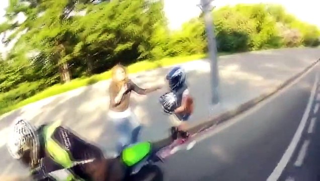 Bikers Attack Driver of Car (The Most Original & Powerful Video of 2015)