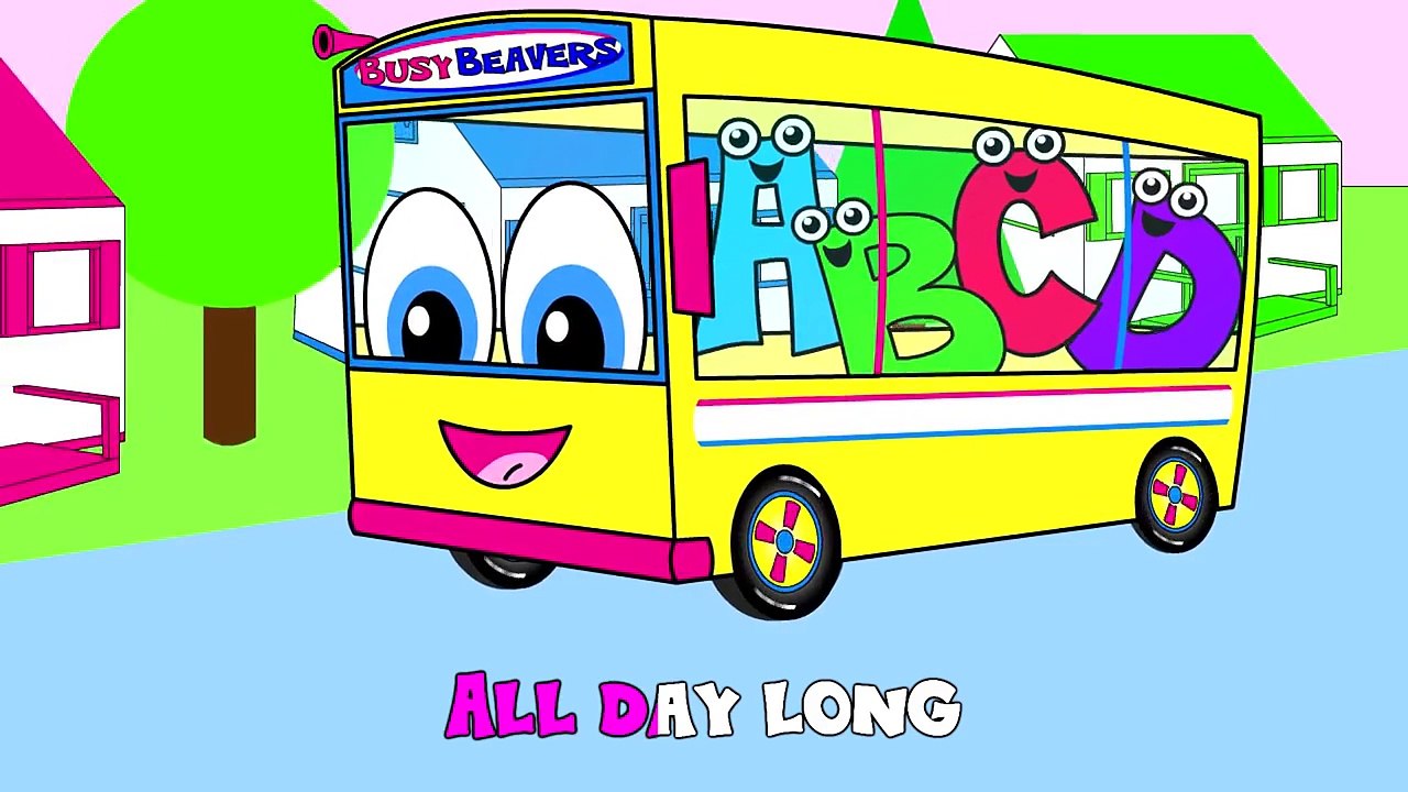 Wheels on the Bus Kids Kindergarten Song, Nursery Rhyme for Babies & Toddler Learning