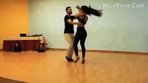 Girl in Tight Lover Doing Hot Dance With Boyfriend