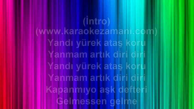 Oğuz Yılmaz - Gelmezsen Gelme - 2007 TÜRKÇE KARAOKE
