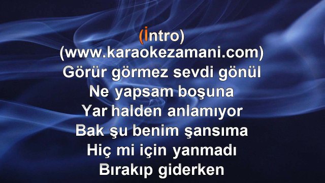 Onur Mete - İstemesende - (2002) TÜRKÇE KARAOKE