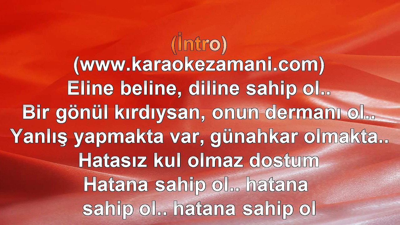 Orhan Gencebay - Berhudar Ol - 2010 TÜRKÇE KARAOKE